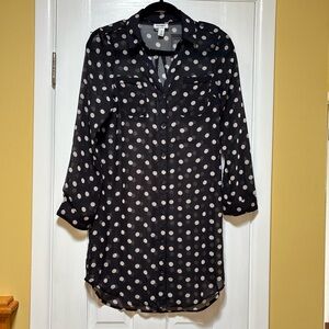 Old Navy Polka Dots Shirt Dress